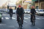 دوچرخه‌سواری حناچی در سه‌شنبه‌های بدون خودرو