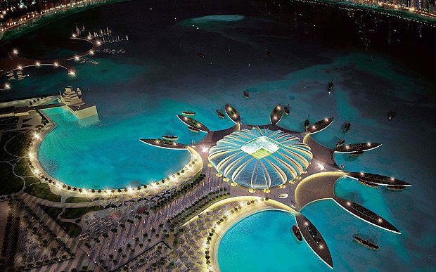 استادیوم های قطر که  برای بازیهای جام جهانی  ۲۰۲۲ در حال آماده سازیست.