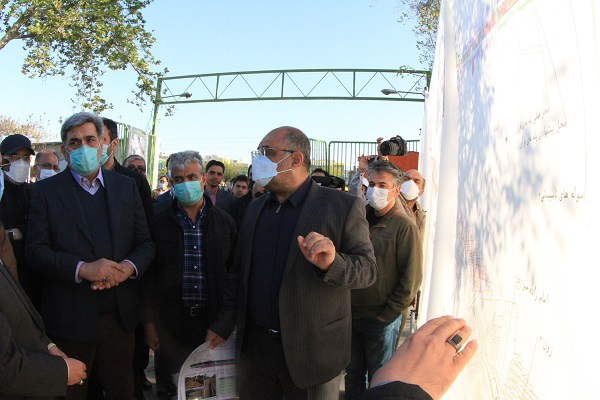 بازدید شهردار تهران ازپروژه باغ راه حضرت فاطمه زهرا (س)