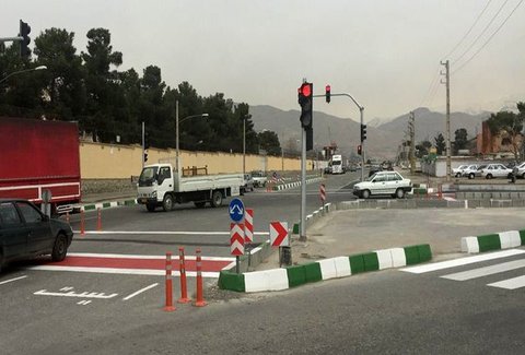 اصلاح هندسی پل شهید مفتح در جنوب غربی اصفهان